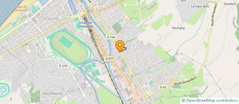 localisation de l'entreprise MADAME MORGANE DELAMARE  TOUQUES