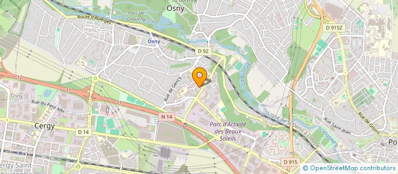 localisation de l'entreprise MADAME MORGANE DESCAMPS  OSNY