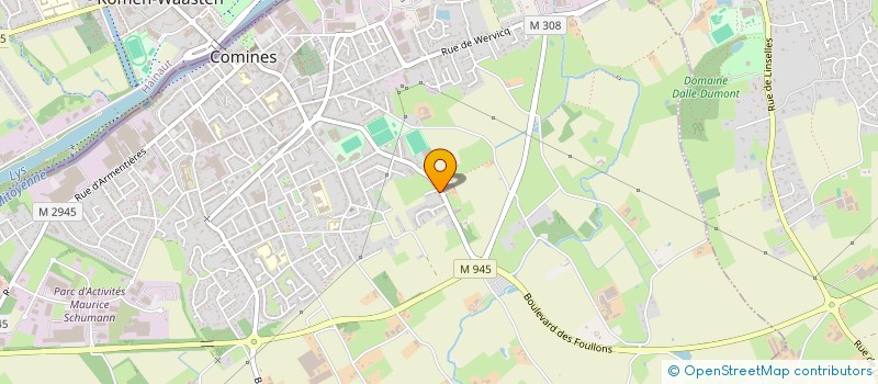 localisation de l'entreprise MADAME MORGANE DESCHAMPS  COMINES