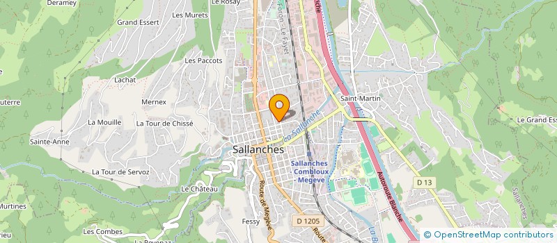 localisation de l'entreprise MADAME MORGANE DESCOMBES à SALLANCHES