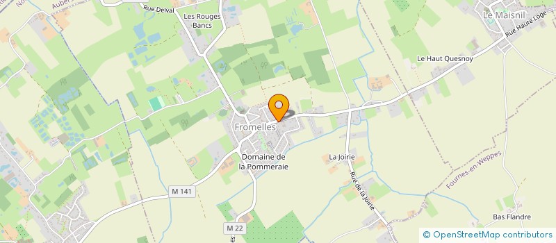 localisation de l'entreprise MADAME MORGANE DEXTER  FROMELLES