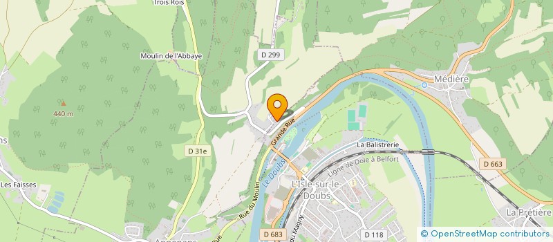 localisation de l'entreprise MADAME MORGANE DUCHENE  L'ISLE-SUR-LE-DOUBS