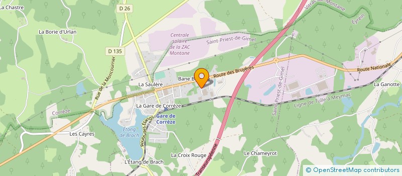 localisation de l'entreprise MADAME MORGANE DUFOUR  SAINT-PRIEST-DE-GIMEL