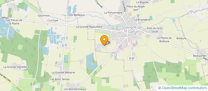 localisation de l'entreprise MADAME MORGANE DURAND à SAVIGNE-SUR-LATHAN