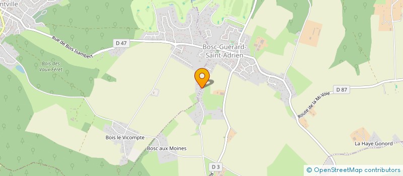 localisation de l'entreprise MADAME MORGANE DUVERNOIS  BOSC-GUERARD-SAINT-ADRIEN