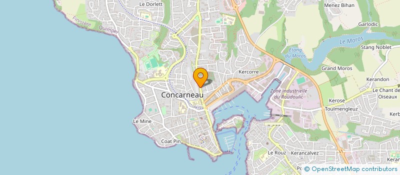 localisation de l'entreprise MADAME MORGANE EL HOUATI à CONCARNEAU