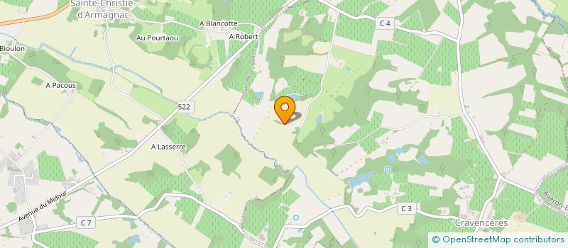 localisation de l'entreprise MADAME MORGANE ELSA PAYET  LAUJUZAN