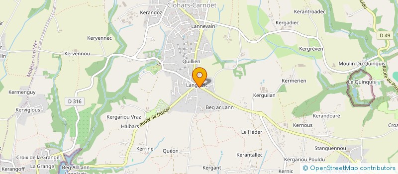 localisation de l'entreprise MADAME MORGANE EPY  CLOHARS CARNOET