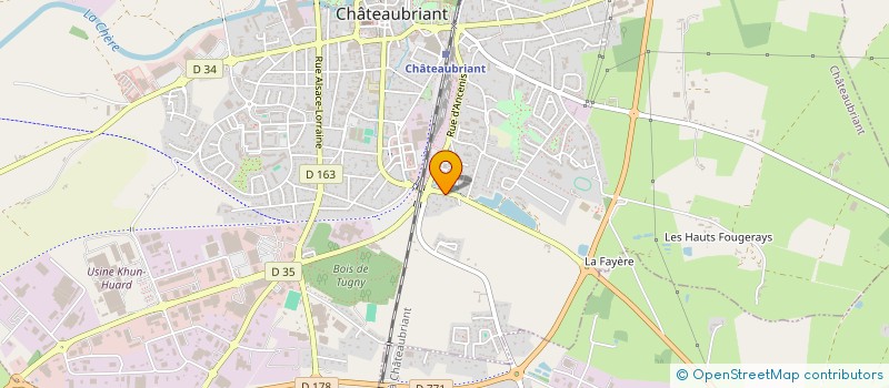 localisation de l'entreprise MADAME MORGANE EUDE  CHATEAUBRIANT