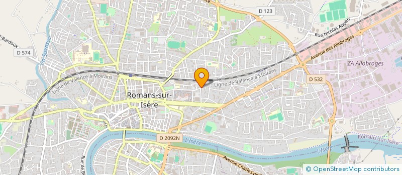 localisation de l'entreprise MADAME MORGANE EYNARD  ROMANS-SUR-ISERE