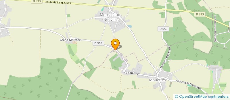 localisation de l'entreprise MADAME MORGANE FAVIER  MOUSSEAUX-NEUVILLE