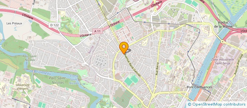 localisation de l'entreprise MADAME MORGANE FLORES  ANGERS