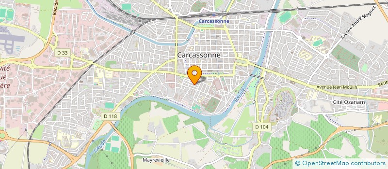 localisation de l'entreprise MADAME MORGANE FOLIE-DESJARDINS  CARCASSONNE