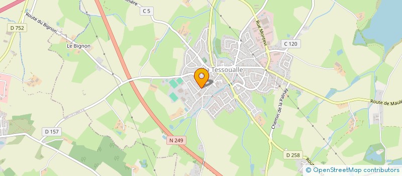 localisation de l'entreprise MADAME MORGANE FONTENEAU  SAINT-CHRISTOPHE-DU-BOIS