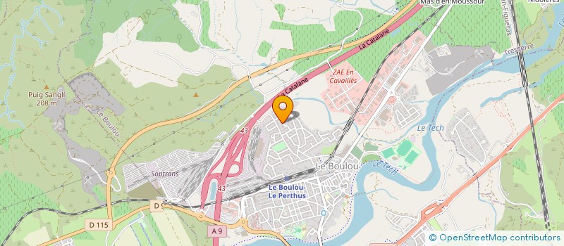 localisation de l'entreprise MADAME MORGANE FOSSOUL  LE BOULOU