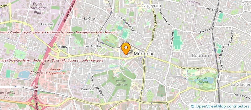 localisation de l'entreprise MADAME MORGANE FOUQUIER  MERIGNAC