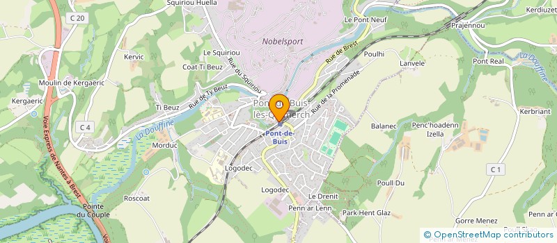 localisation de l'entreprise MADAME MORGANE FOURE  PONT-DE-BUIS-LES-QUIMERCH