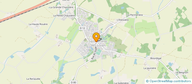 localisation de l'entreprise MADAME MORGANE FRANCK  SAINTE-FLAIVE-DES-LOUPS