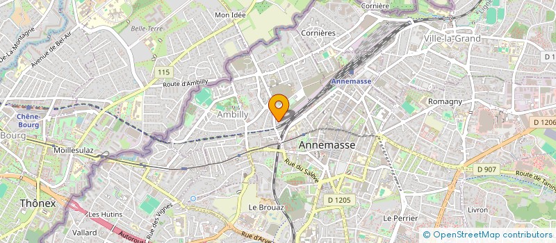 localisation de l'entreprise MADAME MORGANE FRIJA  AMBILLY