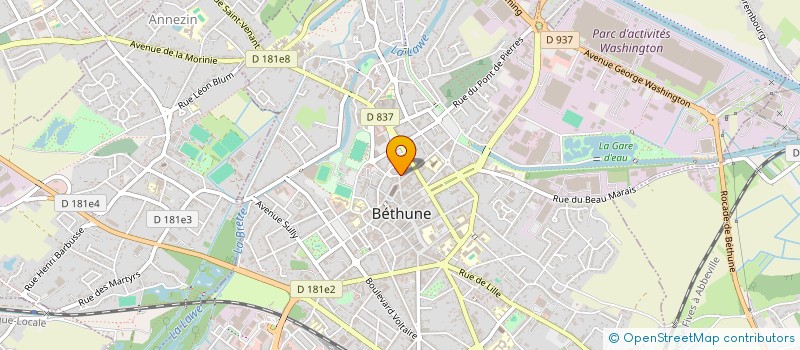 localisation de l'entreprise MADAME MORGANE FROMONT  BETHUNE