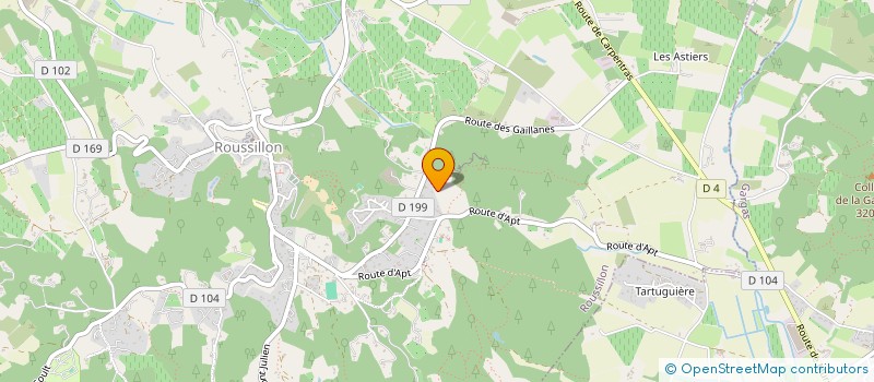 localisation de l'entreprise MADAME MORGANE FRUCHART  ROUSSILLON