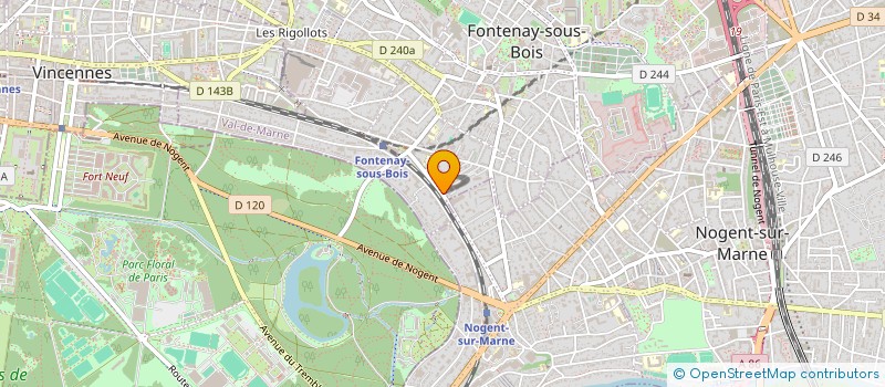localisation de l'entreprise MADAME MORGANE GAIGNON à FONTENAY-SOUS-BOIS