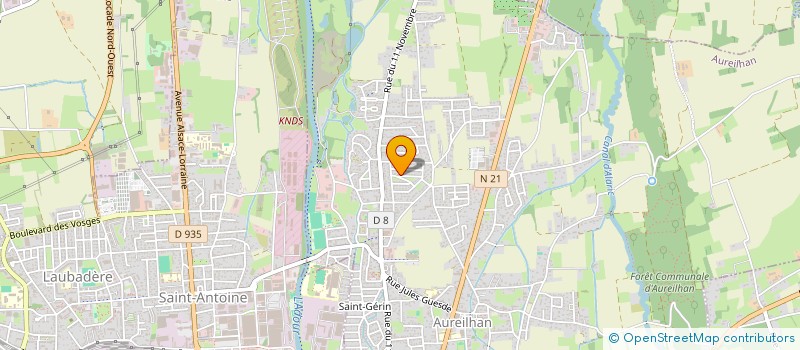 localisation de l'entreprise MADAME MORGANE GARREAU  AUREILHAN