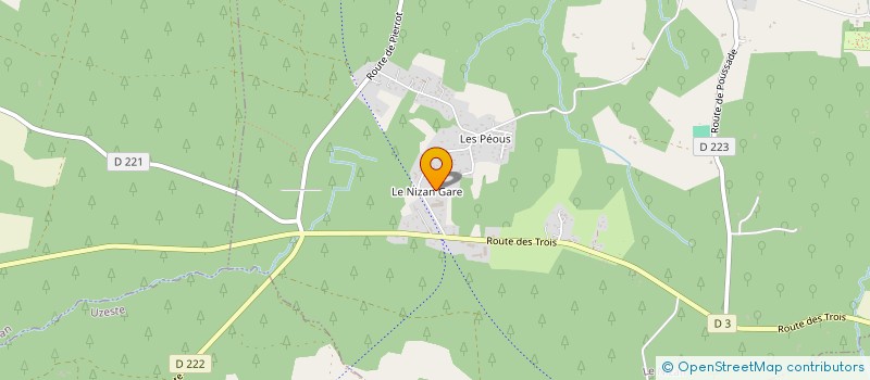 localisation de l'entreprise MADAME MORGANE GATINAUD  LE NIZAN