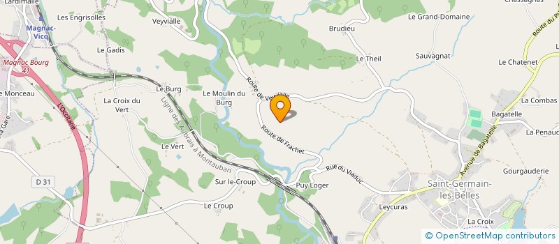 localisation de l'entreprise MADAME MORGANE GAUDY à SAINT-GERMAIN-LES-BELLES
