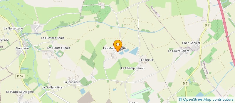 localisation de l'entreprise MADAME MORGANE GAUTIER  LA PLANCHE