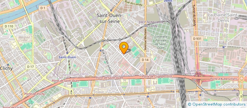 localisation de l'entreprise MADAME MORGANE GEORGELIN  SAINT-OUEN-SUR-SEINE