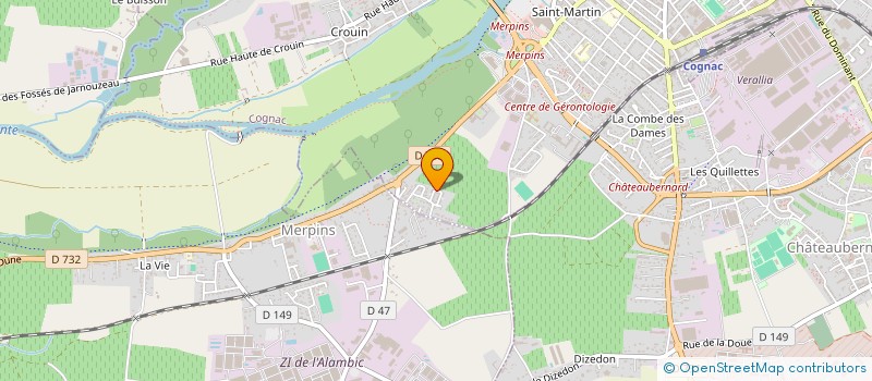 localisation de l'entreprise MADAME MORGANE GERVAIS à COGNAC