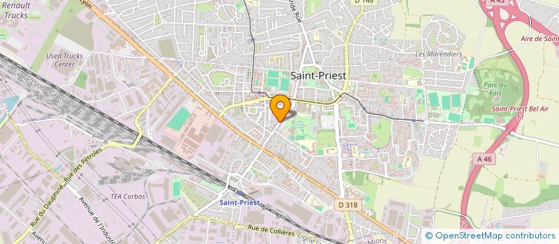 localisation de l'entreprise MADAME MORGANE GESLIN  SAINT-PRIEST