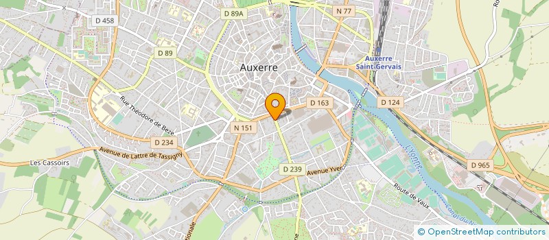 localisation de l'entreprise MADAME MORGANE GILLET à AUXERRE