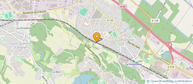 localisation de l'entreprise MADAME MORGANE GINET à LA VERPILLIERE