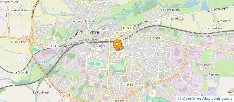 localisation de l'entreprise MADAME MORGANE GIONNET  VITRE