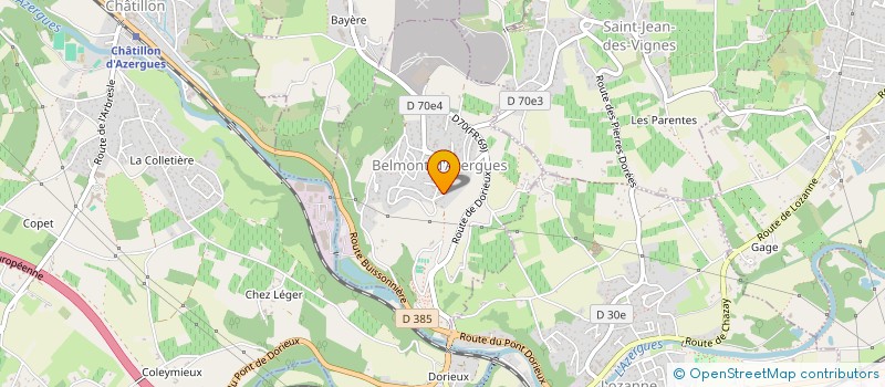 localisation de l'entreprise MADAME MORGANE GIRARD  BELMONT-D'AZERGUES