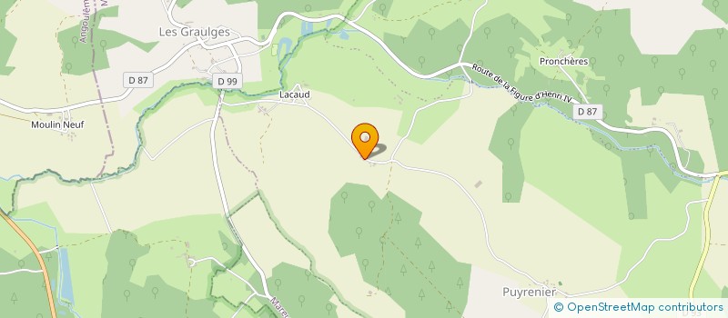 localisation de l'entreprise MADAME MORGANE GODET  MAREUIL EN PERIGORD