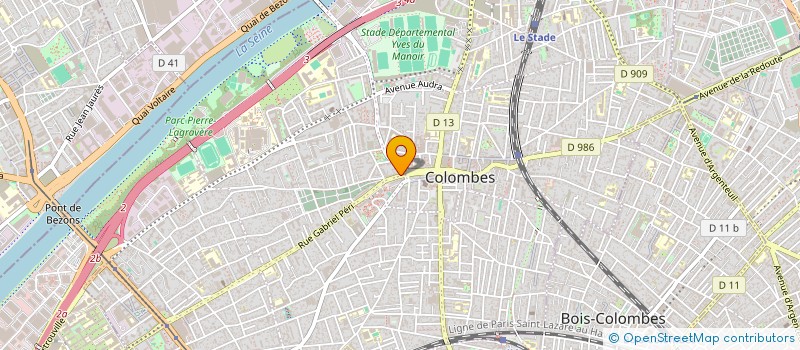 localisation de l'entreprise MADAME MORGANE GOUALLEC à COLOMBES
