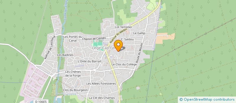 localisation de l'entreprise MADAME MORGANE GOUBET  LEGE-CAP-FERRET