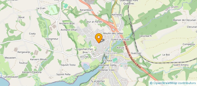 localisation de l'entreprise MADAME MORGANE GRANNEC  DAOULAS