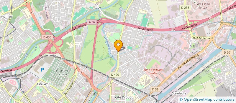 localisation de l'entreprise MADAME MORGANE GRONDA  ILLZACH