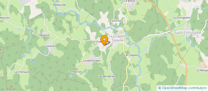 localisation de l'entreprise MADAME MORGANE GRUAU à LA CHAPELLE-TAILLEFERT