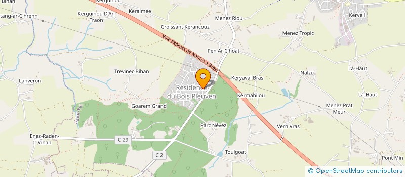 localisation de l'entreprise MADAME MORGANE GUENVEUR  SAINT YVI