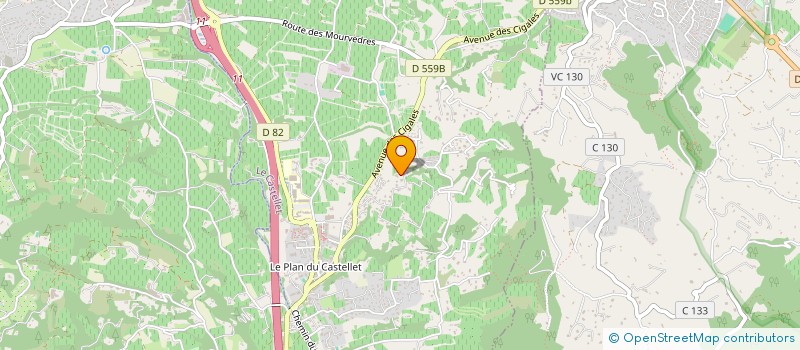 localisation de l'entreprise MADAME MORGANE GUEREL à LE CASTELLET