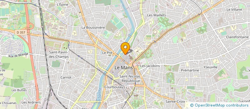 localisation de l'entreprise MADAME MORGANE GUERET à LE MANS