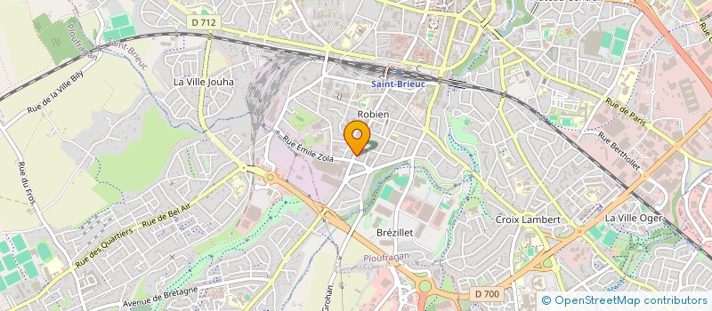 localisation de l'entreprise MADAME MORGANE GUEU à SAINT-BRIEUC