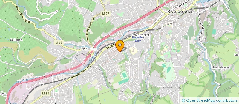 localisation de l'entreprise MADAME MORGANE GUEYTE  RIVE-DE-GIER