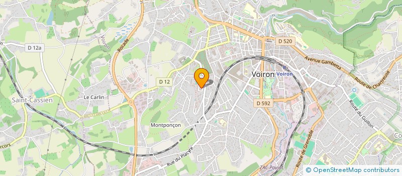 localisation de l'entreprise MADAME MORGANE GUIHOT à VOIRON