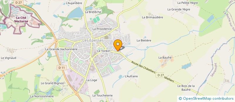 localisation de l'entreprise MADAME MORGANE GUILBAUD  LES EPESSES